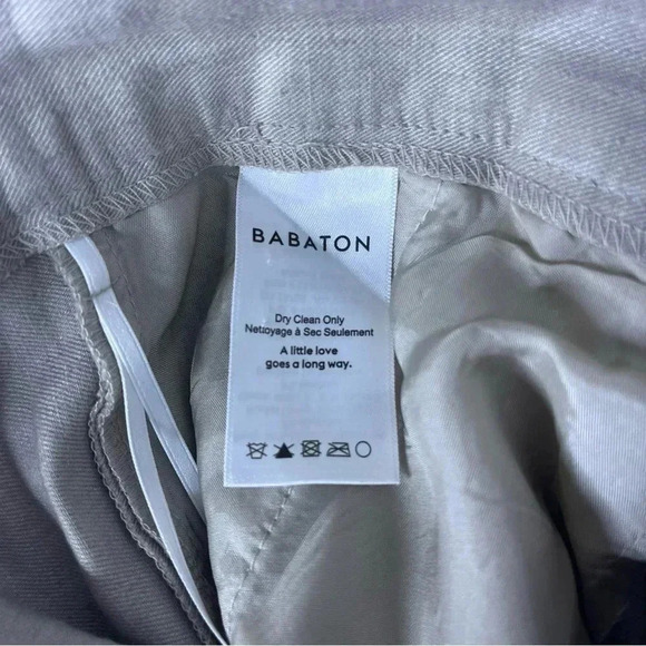 Babaton Aritzia Cohan Linen Taper Ankle Pants Pull On trousers Size 4 - Picture 9 of 10